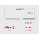 Иглы ORGAN HAx1 №80/12   для бытовых швейных машин
