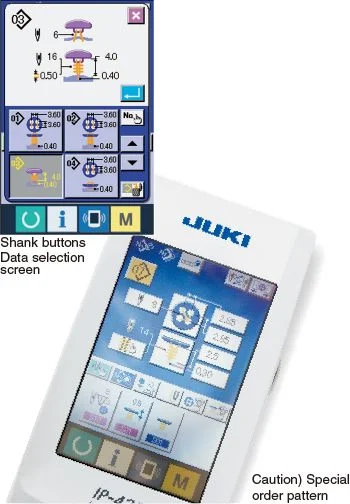 JUKI AMB-289 — Цветная панель IP-420D обеспечивает отличную управляемость