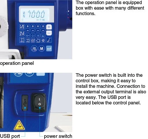 JUKI DDL-7000AH-7 — Компактный блок управления и панель