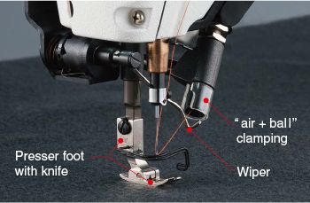JUKI DDL-9000C-FMS/PBN — Надёжный зажим нити методом фиксации