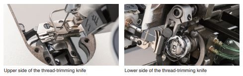 JUKI DDL900CS-H — Остаток нити на материале — 3,5 мм