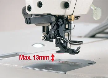 JUKI DLU-5494N-7/ IT-100A — Увеличенный подъём прижимной лапки и улучшенная управляемость