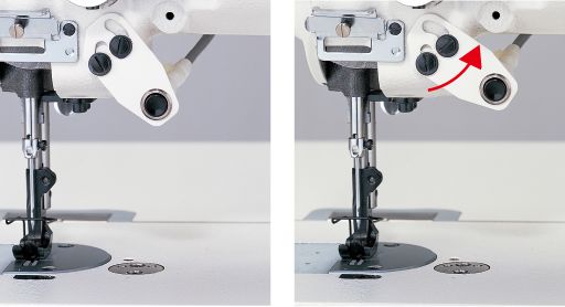 JUKI DNU-1541-7 — Полезная функция автоматического обратного продвижения входит в стандартную комплектацию