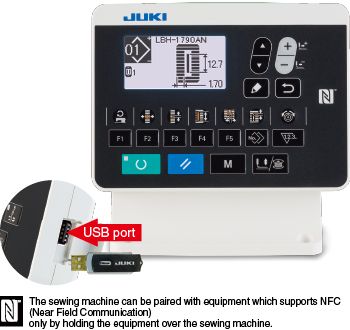 JUKI LBH-1790AN — Управление через IoT (Интернет вещей)