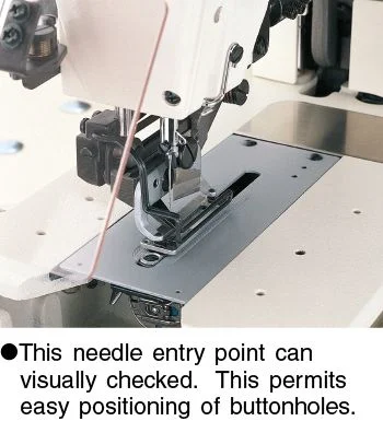 JUKI LBH-780NB — Позиция петли может быть легко отрегулирована