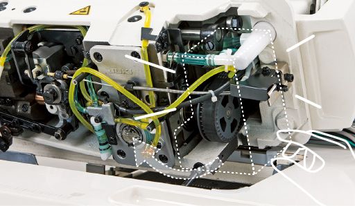 JUKI LH-3528A-G — Метод продвижения можно легко переключить