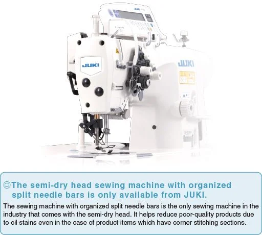 JUKI LH-3568A-G — Полусухая головка теперь установлена во всех моделях серии LH-3500A. ТОЛЬКО JUKI