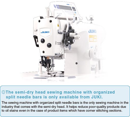 JUKI LH-3578A-G — Полусухая головка теперь установлена во всех моделях серии LH-3500A. ТОЛЬКО JUKI