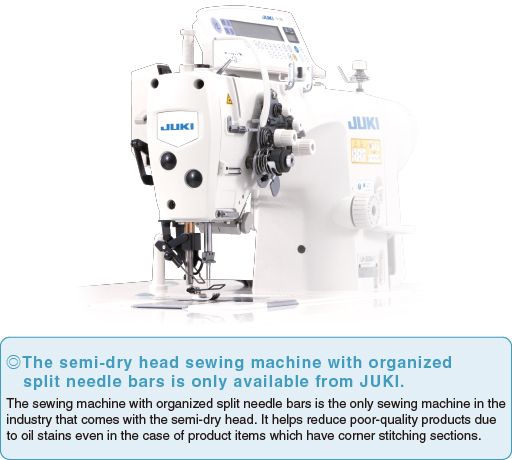 JUKI LH-3588A-G — Полусухая головка теперь установлена во всех моделях серии LH-3500A. ТОЛЬКО JUKI