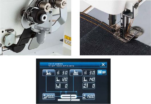 JUKI LH-4588CFG-7 — Устройство обнаружения многослойных участков (тип S/G: стандартно, тип F: опция)