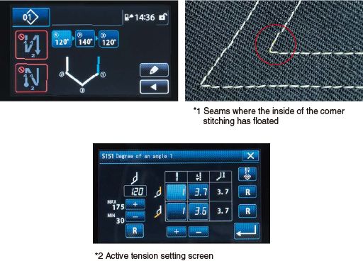 JUKI LH-4588CFG-7 — Улучшена функция шитья углов (только для LH-4588C)