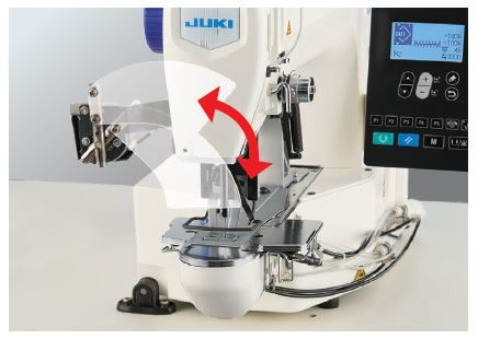 JUKI Belt-loop attaching machine — Подвижный защитный экран для глаз (опция)