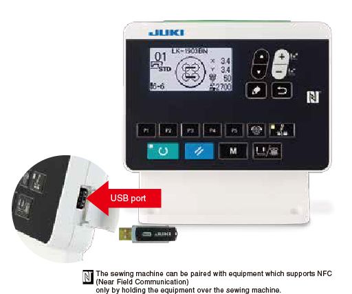 JUKI LK-1903BN/BR35 — Управление производительностью шитья и швейной машиной с использованием IoT (Интернет вещей)