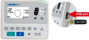 JUKI LK-1920 — Многофункциональная удобная панель управления