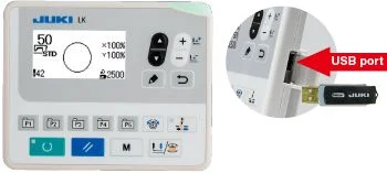 JUKI LK-1920 — Многофункциональная удобная панель управления