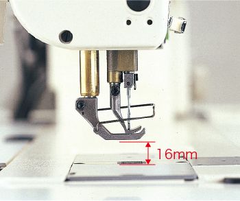 JUKI LU-2216N-7 — Подъём прижимной лапки до 16 мм