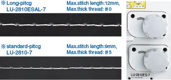 JUKI LU-2810ESAL-7 — Тип с длинным стежком (LU-2810ESAL-7 <Челнок двойной ёмкости> LU-2818ESAL-7 <Челнок 2,7-кратной ёмкости>)
