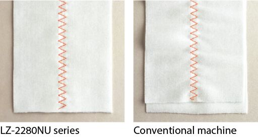 JUKI LZ-2280NU — Полностью устранена неравномерная подача верхнего и нижнего слоёв ткани