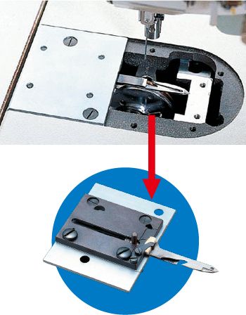 JUKI LZ-2284A-7 — Уникальный механизм обрезки нити JUKI