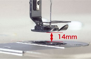 JUKI LZH-1290 — Увеличенный подъем прижимной лапки