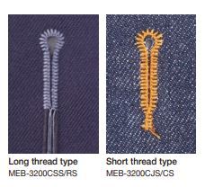 JUKI MEB-3200CSS — Последовательный механизм общей обрезки нити