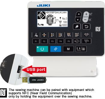 JUKI MEB-3900C — Управление производительностью и швейной машиной с использованием интернета вещей