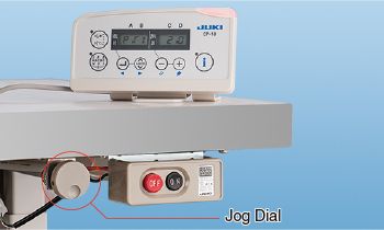 JUKI MF-7912DRH24 — Цифровая настройка механизма верхнего транспортера