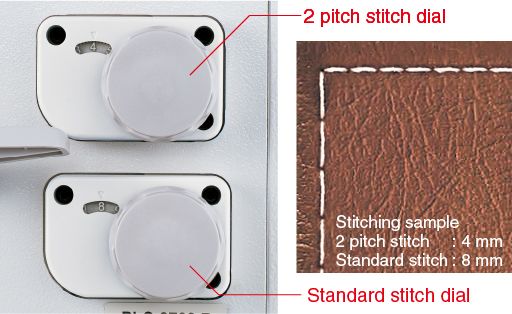 JUKI PLC-2760S-7 (Large hook) PLC-2760NS-7 (Large hook) PLC-2760NM-7 (Small hook) — Длина стежка может быть изменена между различными длинами