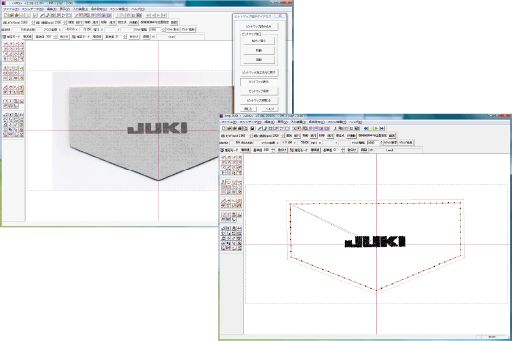JUKI LZ-2290 Series（A、C） — Функция ввода изображений (BMP-файл)